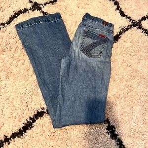 7 for all man kind jeans- dojo flare jeans